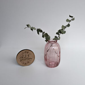 123 Souvenir - Location matériel événementiel_DT009_Moyen vase de table rose
