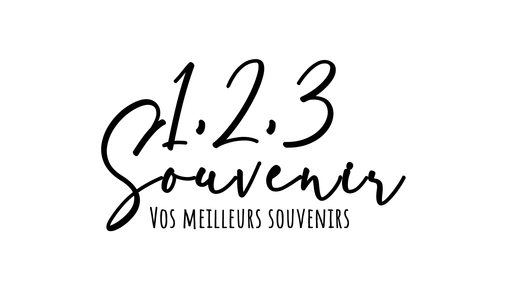 Logo 1,2,3 Souvenir noir